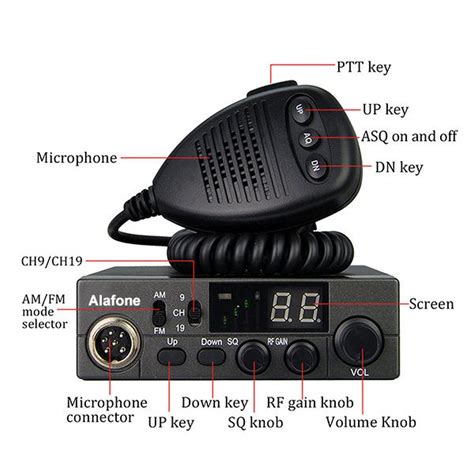 Alafone ALF298 High Quality 26MHz 27MHz Amateur AM FM CB Radio