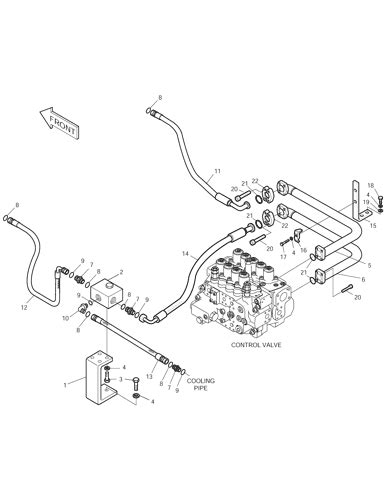 Main Piping One Two Way Solar Lc V Doosan Parts Catalog Online