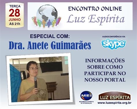 Luz Esp Rita Espiritismo Em Movimento Dra Anete Guimar Es Em Sp