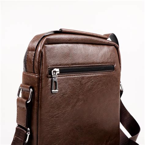 Rhodey Tas Selempang Pria Messenger Bag PU Leather 8602 Brown