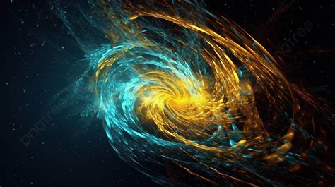 An Animation Of A Large Black Hole With Bright Colors In The Background