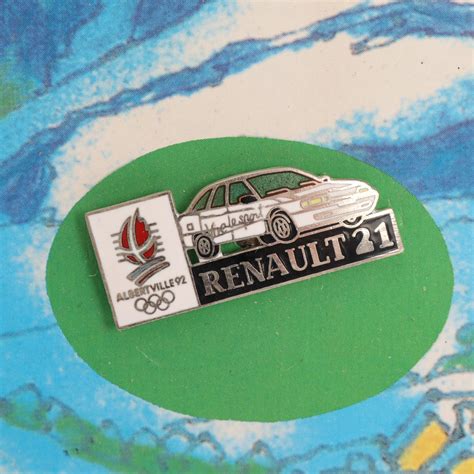 Plaque Collector De Pin S Renault Jeux Olympiques Albertville