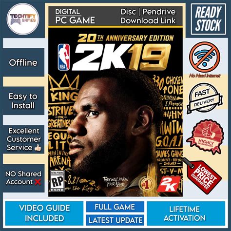 Pc Game Nba 2k19 20th Anniversary Edition Offline Disc Pendrive