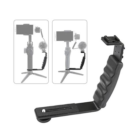 Handheld L Shaped Gimbal Expansion Bracket Holder With Hot Shoe Mounts Accessory Replacement