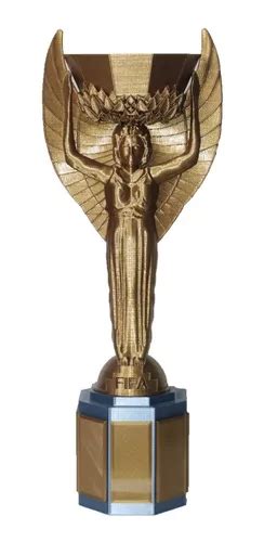 taca copa jules rimet tamanho real base azul  dourada
