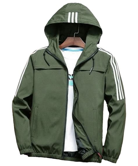 Men Olive Green Polyester Windcheater Jacket At Rs 400 Piece