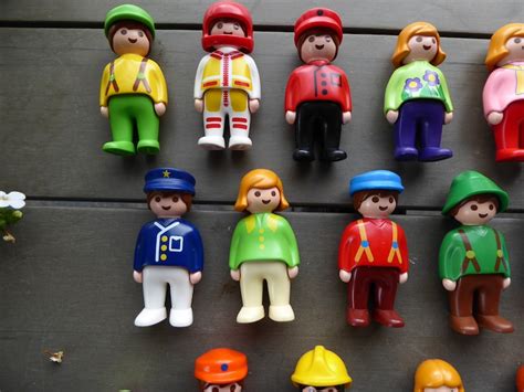 Vintage Lot Of 16 Playmobil 1990 Geobra Figures All Different Etsy