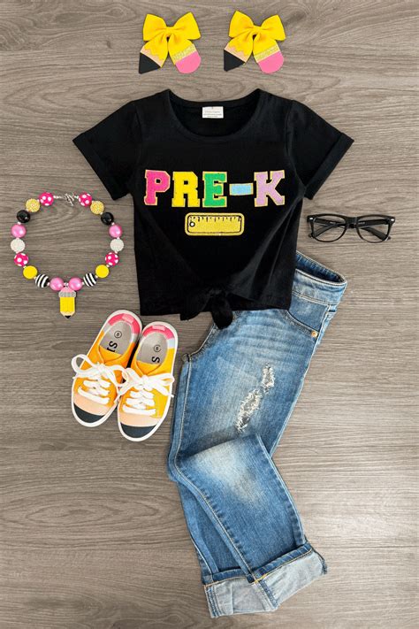 "Pre-K - Sixth Grade" Top | Girls' Back to School Clothing – Sparkle In