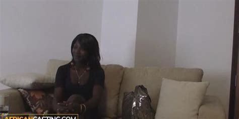 AFRICAN CASTING Black Housewife First Job Interview Facial Cumshot After Interracial Fuck