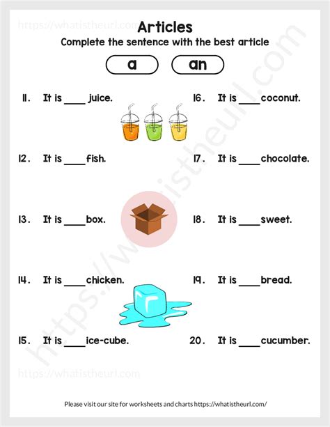 Article A And An Worksheet Your Home Teacher