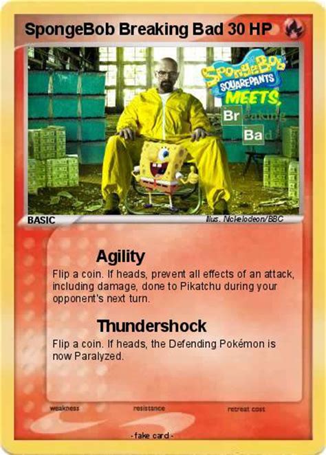 Pokémon Spongebob Breaking Bad Agility My Pokemon Card