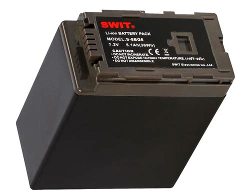 SWIT S 8BG6 DV Battery With DC Output For Panasonic VW VBG6 Li Ion