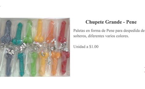 Chupete Grande en forma de Pene Picardías Sex Shop