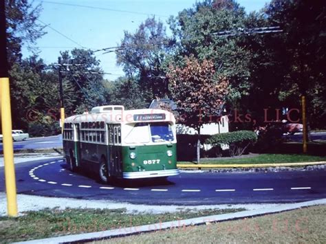 Chicago Transit Authority Cta Electric Trolley Bus Orig Slide