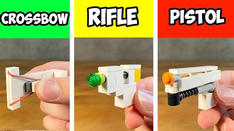 How To Make 3 Easy Lego Guns Youtube