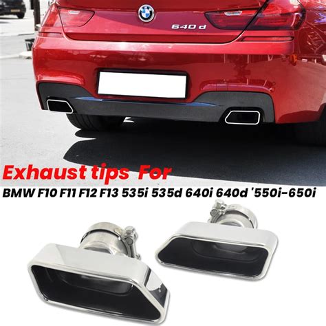 Автомобильные наконечники выхлопных газов для BMW F10 F11 F12 F13 535i ...