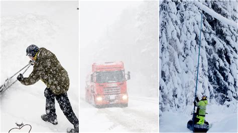 SMHI varnar för kraftigt snöfall