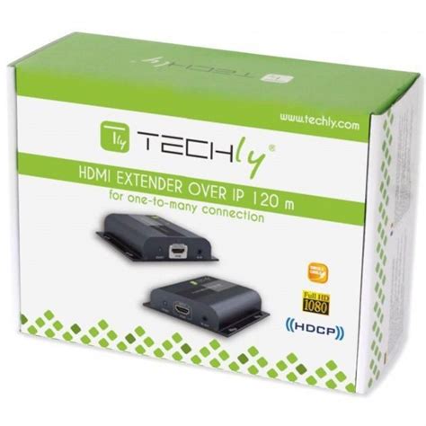 Techly 361865 Odbiornik Konwerter HDMI LAN 1080p 120m