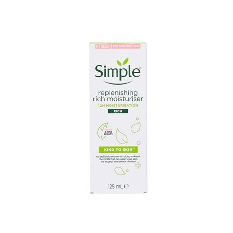 Buy Simple Replenishing Rich Moisturiser 125ml In Bulk At Wholesale Uk