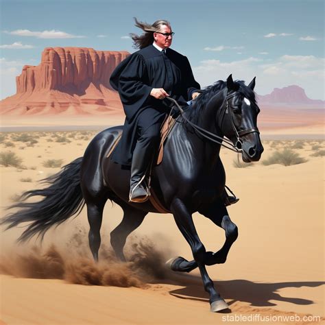 judge holden   art nouveau desert ride stable diffusion