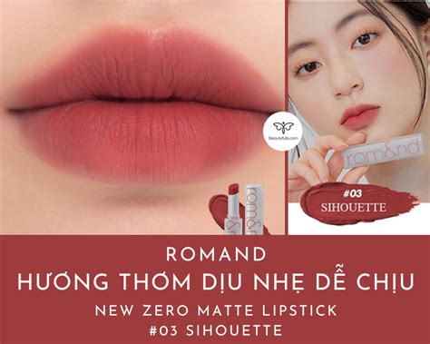 Son Romand 03 Silhouette Màu Đỏ Hồng Đất Đẹp Hot Nhất