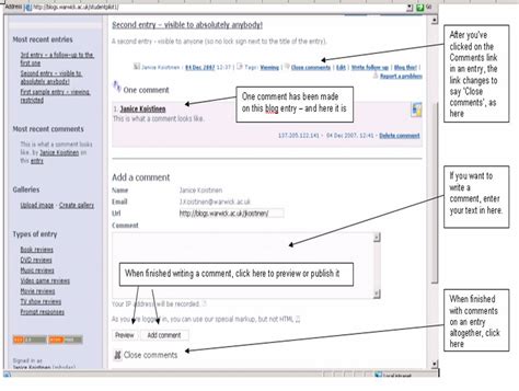 blogging guide comments