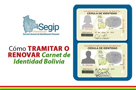 Cómo Tramitar o Renovar Carnet de Identidad Bolivia 2023