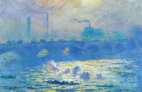 Waterloo Bridge Painting by Claude Monet - Pixels