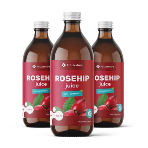 3x Hagebuttensaft Zusammen 1500 Ml FutuNatura De