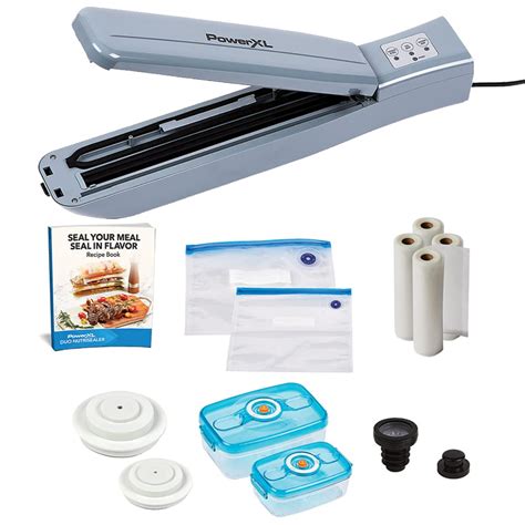 Buy PowerXL Duo Sealer Food Vacuum Sealer Machine with Vacuum Seal Bags ...