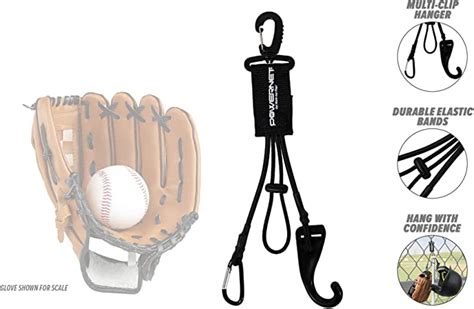 PowerNet Baseball Softball Gear Hanger Keeps Your Glove Helmet Bat