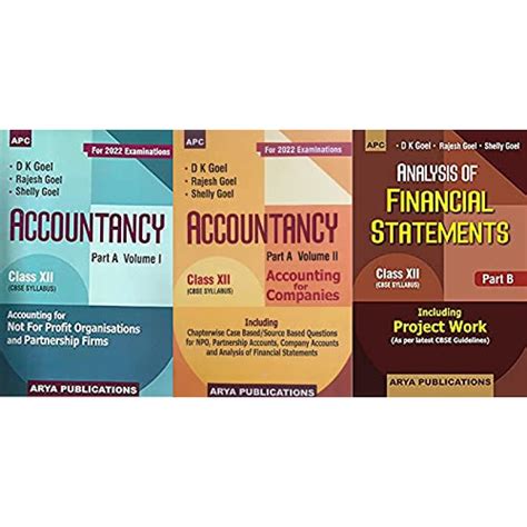 DK Goel Accountancy For CBSE Class 12 Volume I II III Set Of 3 Books