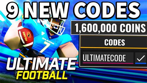 New Working All Codes For Ultimate Football In January Roblox