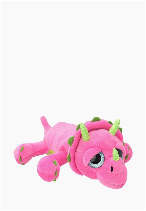 Игрушка мягкая All About Nature "Динозавр-трицераптор", цвет: розовый ...