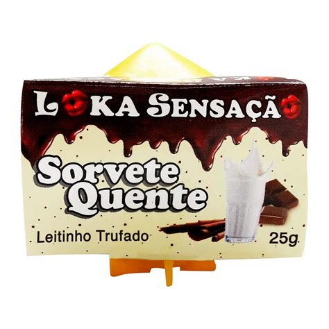 Vela Sorvete Quente 25g Loka Sensação Leitinho Trufado Sex Shop Loja Fetiches