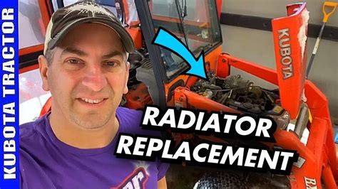 How To Replace Kubota Tractor Radiator Bx Youtube