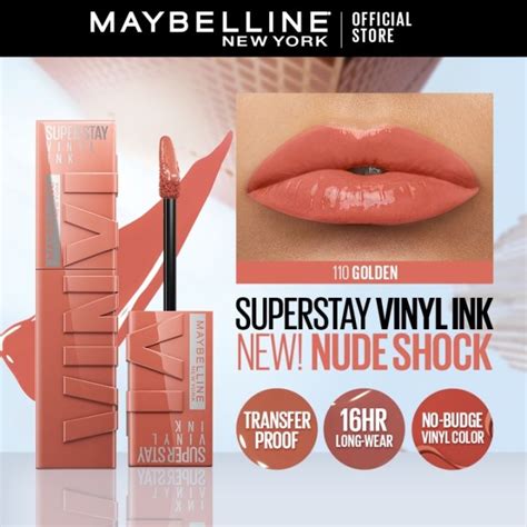 Maybelline Superstay Vinyl Ink Liquid Lipstick Nude Shock Long Lasting Waterproof Lip Tint