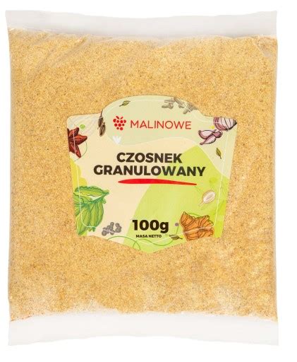 CZOSNEK SUSZONY GRANULOWANY 100g AROMATYCZNY JAKOŚĆ PREMIUM 12154407042