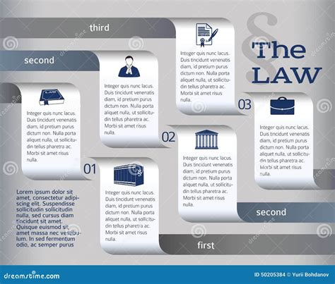 Infographics Layout Legal Law Lawyer Stock Vector Illustration Of