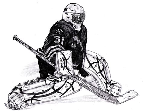 Как нарисовать хоккейного вратаря - фото и картинки abrakadabra.fun