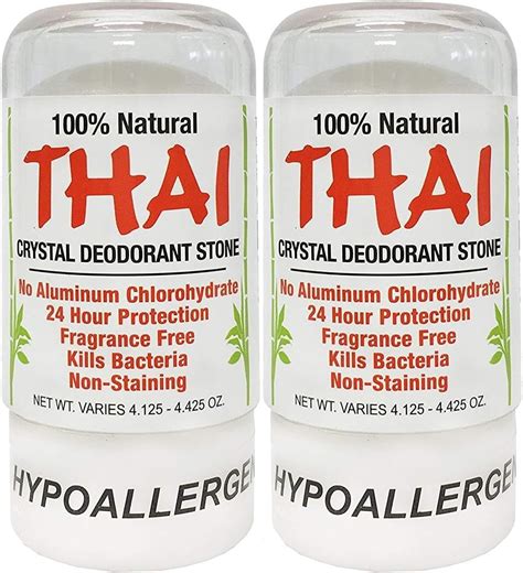 Thai Natural Crystal Deodorant Stick 425 Oz 2 Pack Unscented