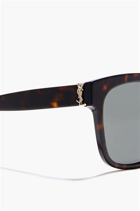 Saint Laurent Square Frame Tortoiseshell Acetate Sunglasses The Outnet