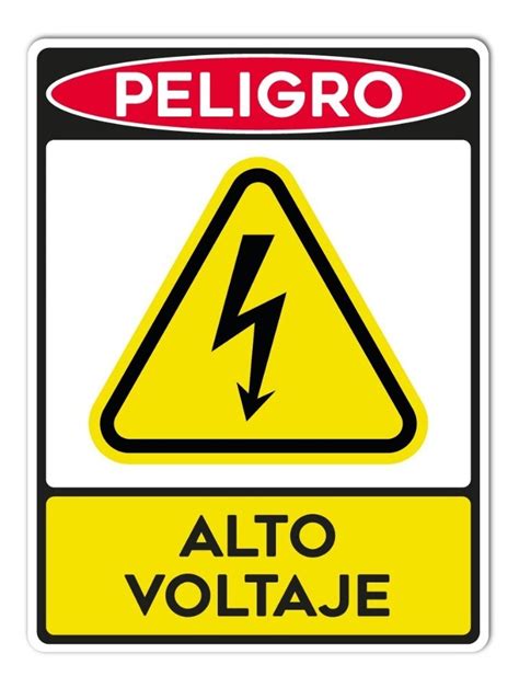 Señalamiento Peligro Alto Voltaje Nom003 30x40 Meses Sin Intereses