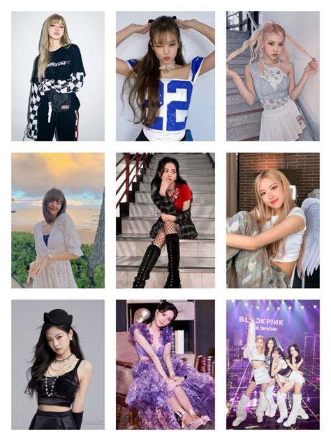 Blackpink Printable Photocards Hd Ot4 Ünlüler Kızlar Black Pink