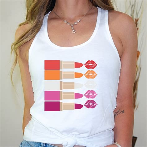 Lesbian Pride Tank Top Lipstick Lesbian Pride Shirt Couples Shirts Pride 2024 Tanks Etsy