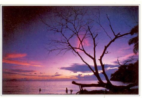 Lumut Telok Batik Beach Sunset Global Postcard Sales