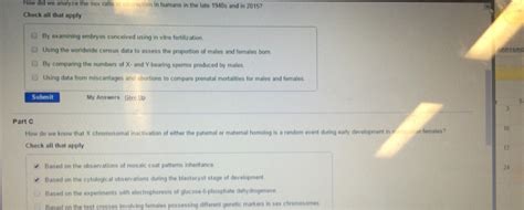 Solved How Did Did We Analyze The Sex Ratio Co Ceptien In Chegg