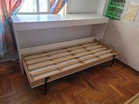 Cama Rebatible Plaza Horizontal Vertical Fabrica En Venta En