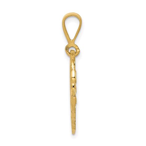 14k Reversible 25th Anniversary Charm Diamonds By Monet