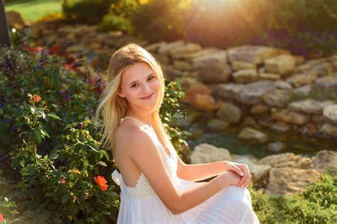 Emma Flower Garden Senior Photography In Peru Indiana — Sweet